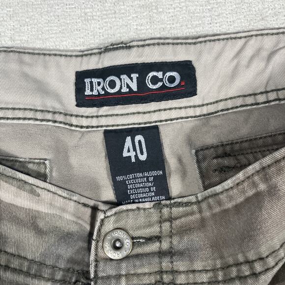 Iron Co. 40 X 10.5 Camo Cargo Shorts Tactical Multi Pocket Hiking Normcore - Picture 9 of 16
